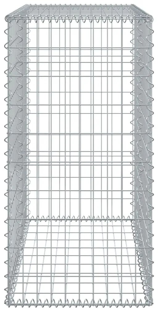 horganyzott vas gabion kosár fedéllel 100 x 50 x 100 cm