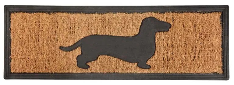 Tacskós kókuszrost és gumi lábtörlő, 75 x 25 cm