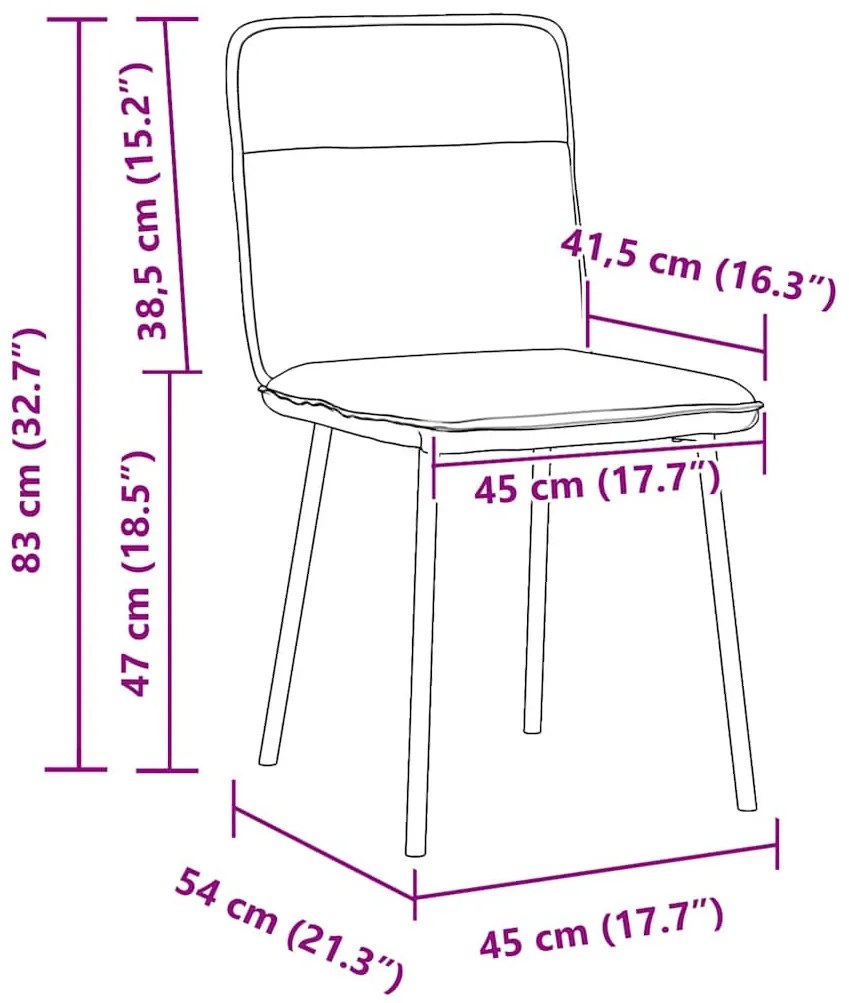 6 db kék bársony étkezőszék