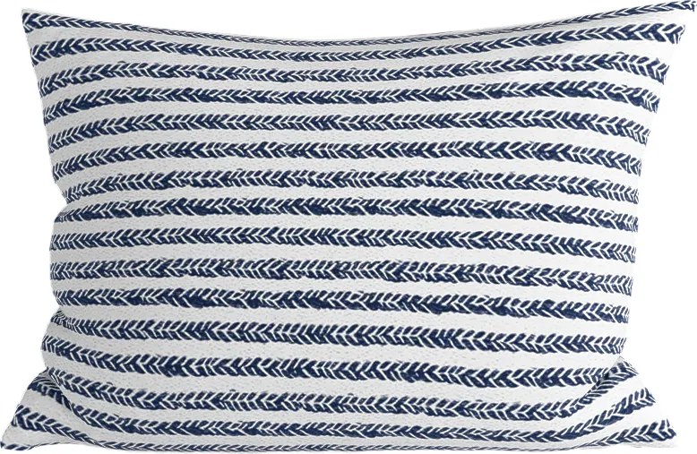 Pamut párnahuzat NAVYSTA POLY 50x70 cm, kék-fehér