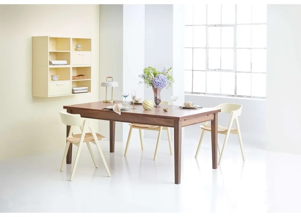 Fekete bővíthető asztal Hammel Sami, 180 x 100 cm