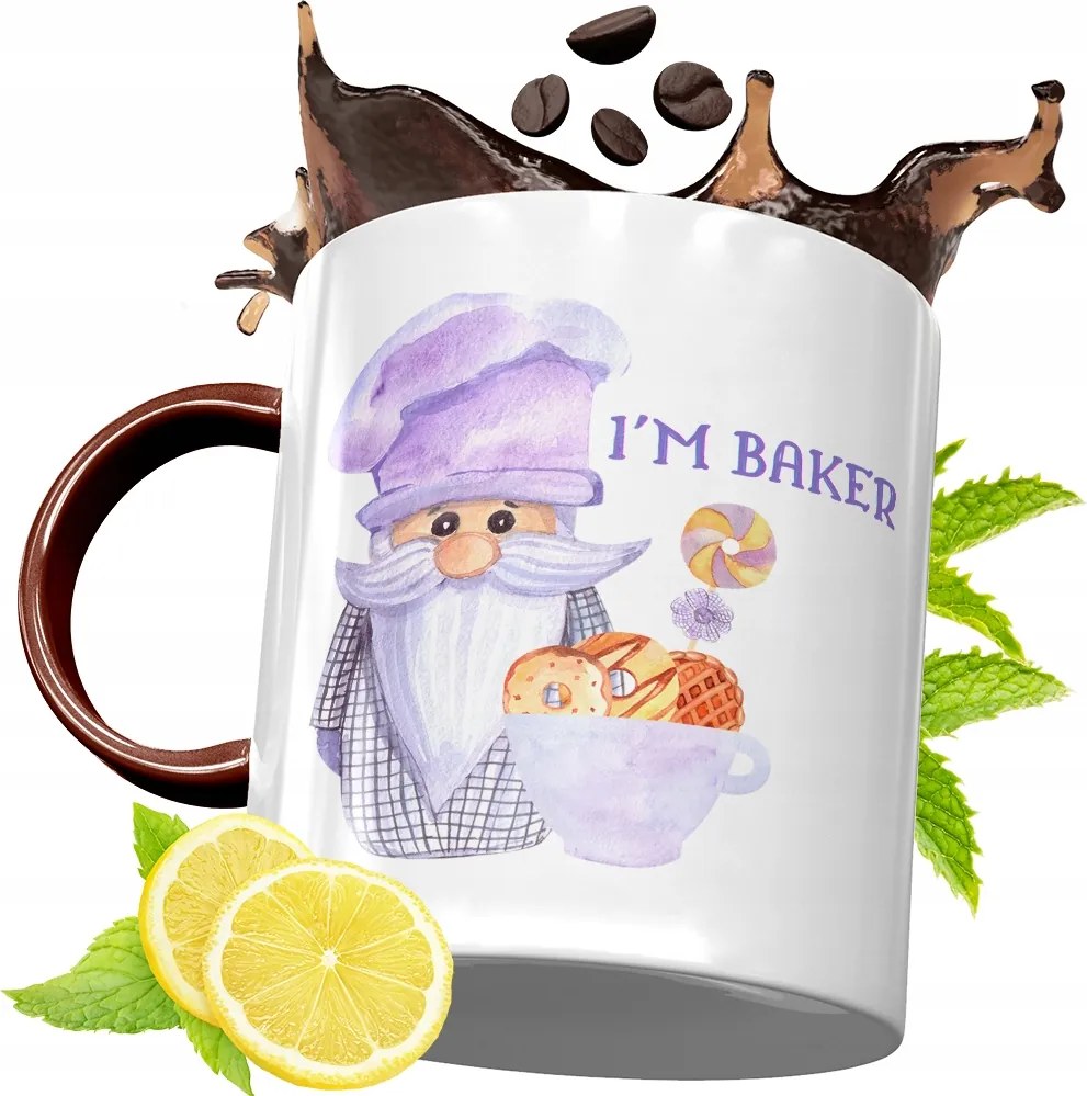 Bordó Bögre Péknek Születésnapra Ajándék fényképes nyomattal