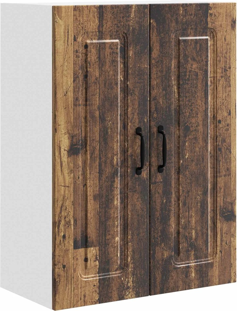 vidaXL Konyhaszekrény tárolóval Kalmar Öreg fa 60 x 31 x 80 cm Faanyag