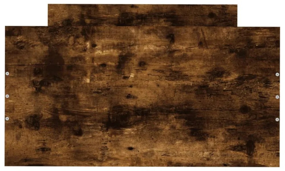 füstös tölgy színű szerelt fa ágykeret matrac nélkül 75x190 cm