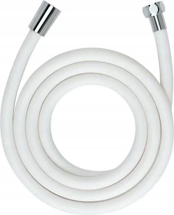 Zuhanytömlő fehér gumis 1,6 m G1/2" univerzális