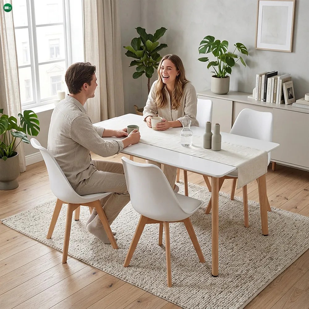 Silla 150 4+1 étkező garnitúra fehér-fehér