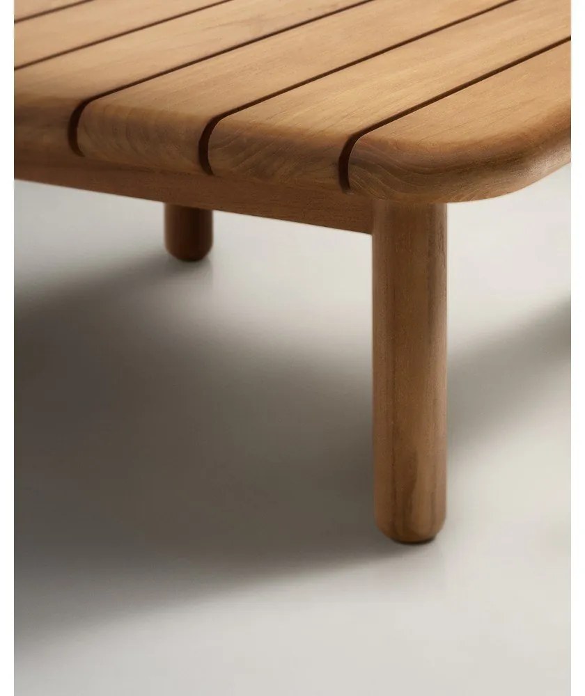 Teakfa kerti dohányzóasztal 70x70 cm Turqueta – Kave Home
