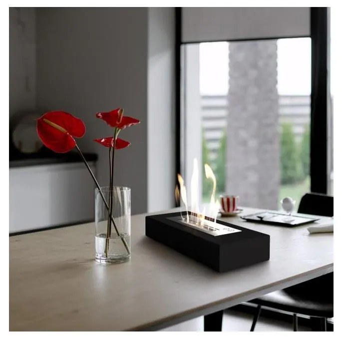 BIO kandalló INDIA/MAX 10x67 cm 3kW fekete TUV tanúsítvánnyal