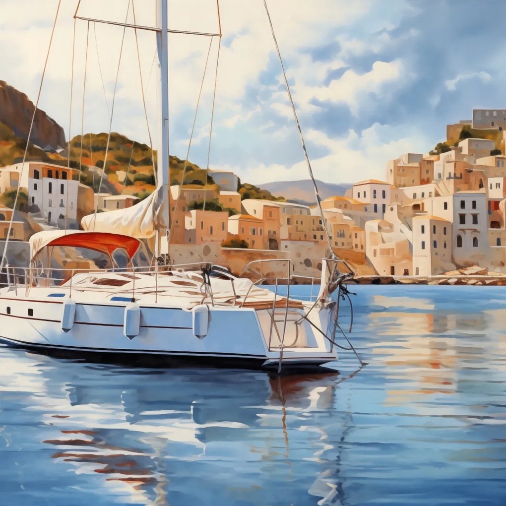 Poszter 90x90cm Sodródás a vízen