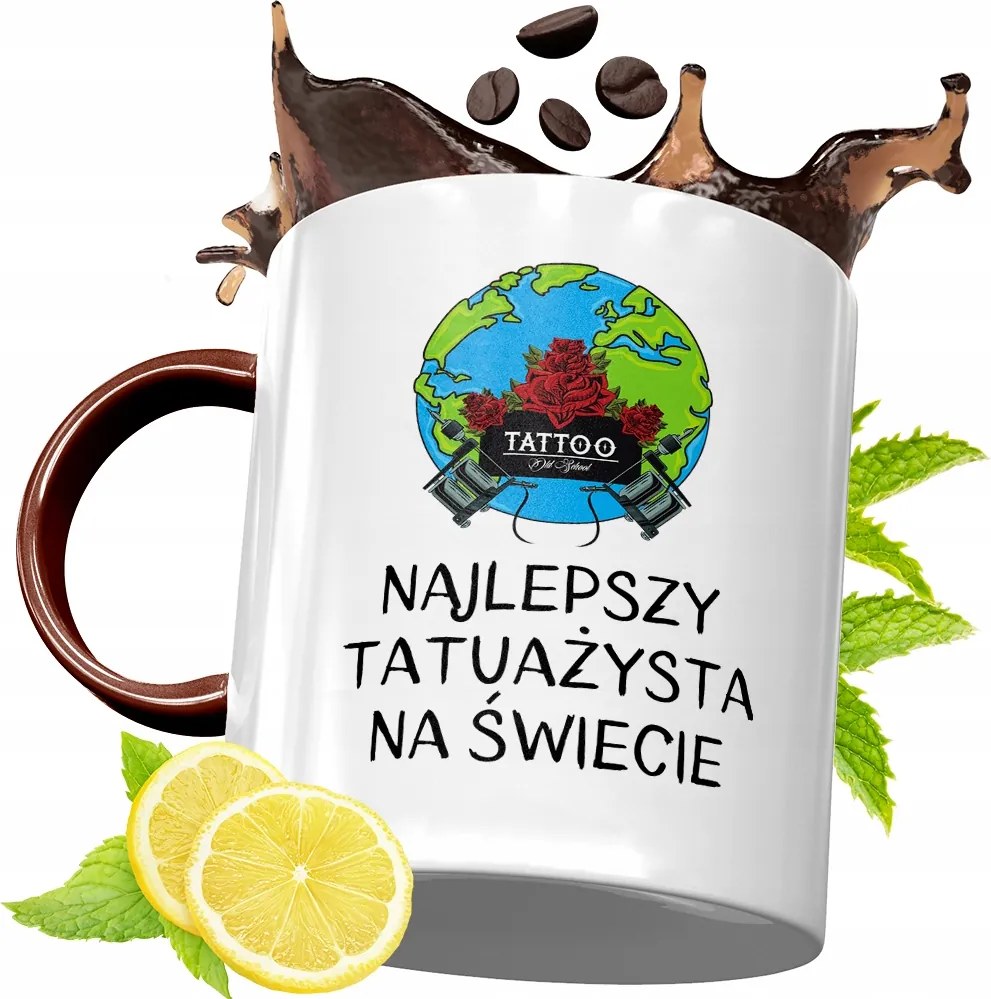 Bordó Bögre Tetováló Születésnapra Ajándék fényképes nyomtatással