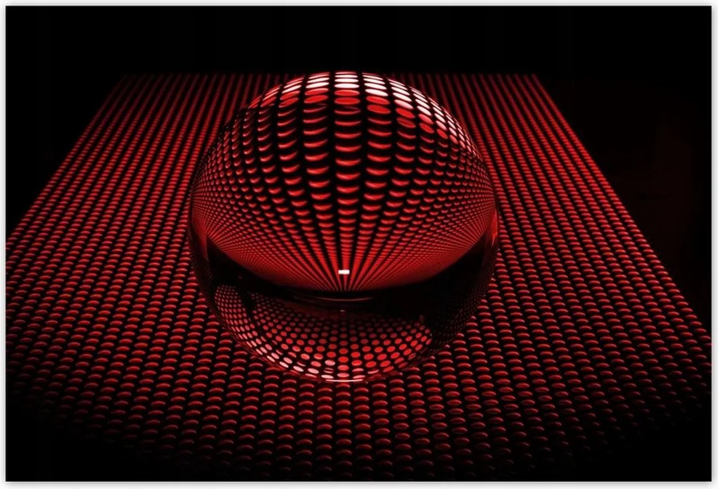 Poszterek 155x105 Piros gömb Disco