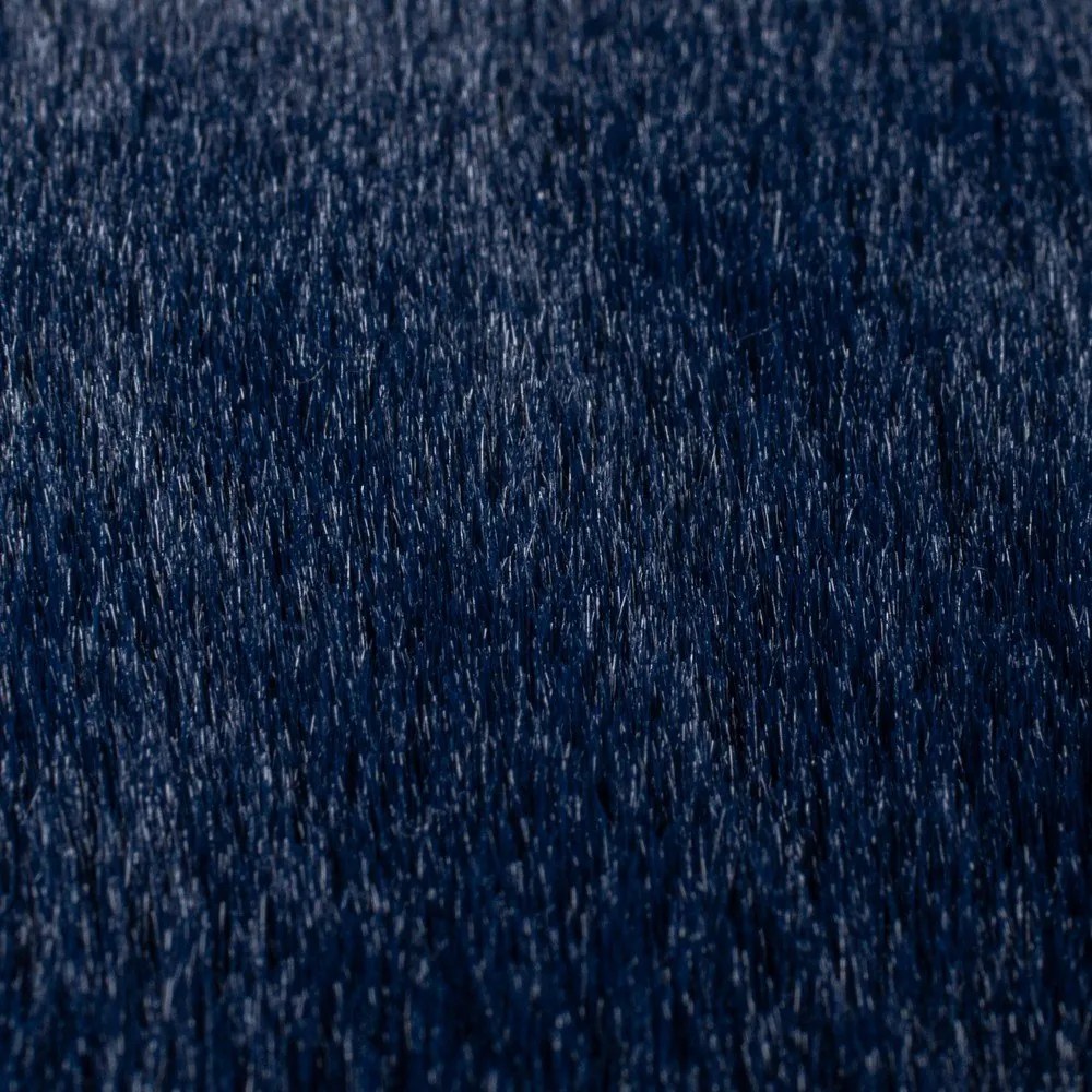 Sötétkék szintetikus szőrme szőnyeg 200x290 cm Ivy Luxury Fur – Flair Rugs