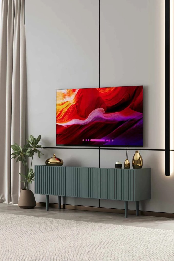 Capella TV-állvány, zöld, 120 cm
