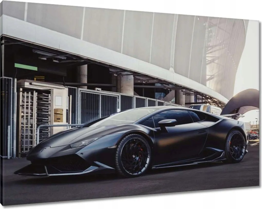 Vászonkép 100x70 Fekete sportautó