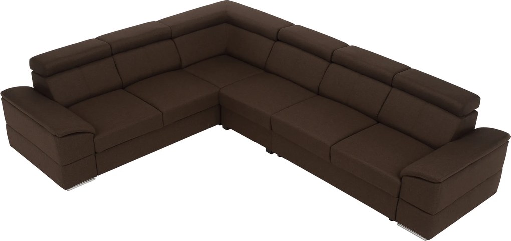 Ülőgarnitúra, szövet csoki, SEGORIA LUX