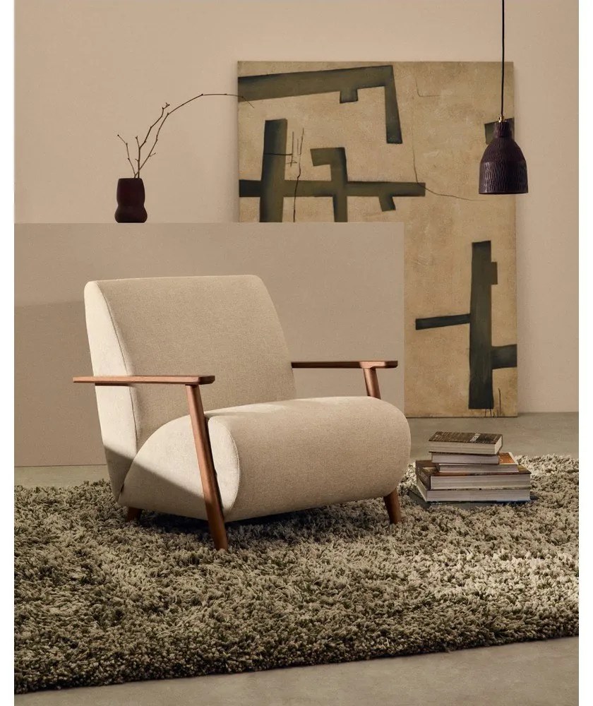 Fekete függőlámpa fa búrával ø 15 cm Amire – Kave Home