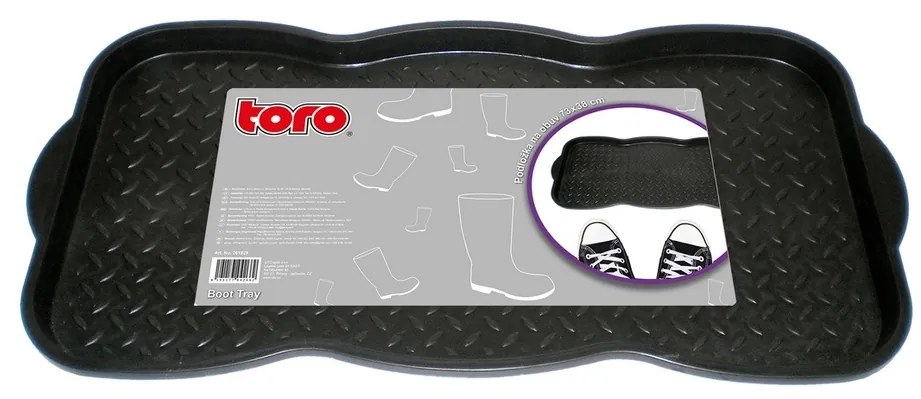 Toro cipő csepegtető tálca fekete, 74 x 37 x 3 cm