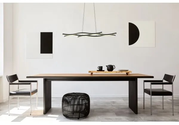 Globo 67206H - LED Csillár zsinóron GERONIMO LED/35W/230V fekete