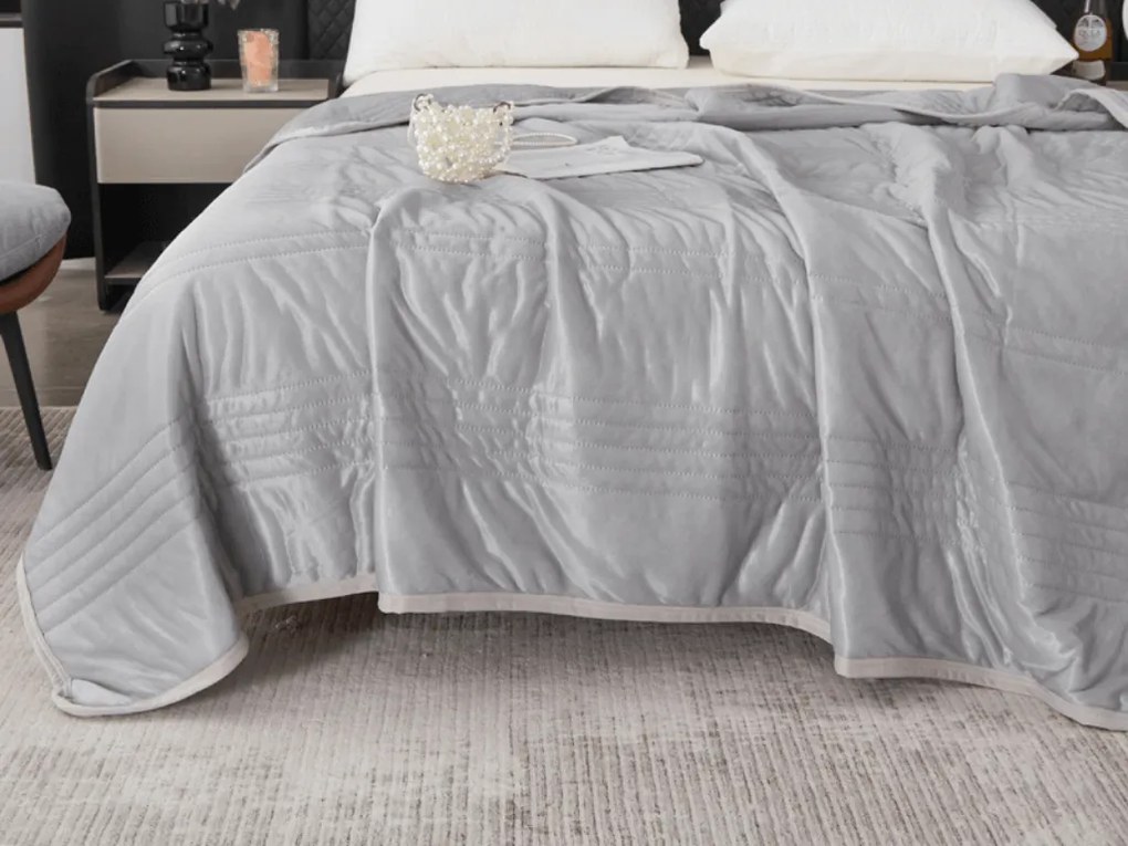 Hűsítő nyári paplan CELIA, szürke Méret: 200 x 220 cm