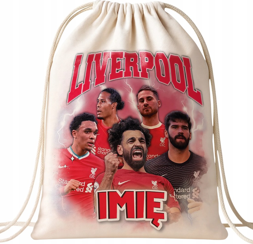 Személyre szabott hátizsák Liverpool Salah Baker Van Dijk Allister