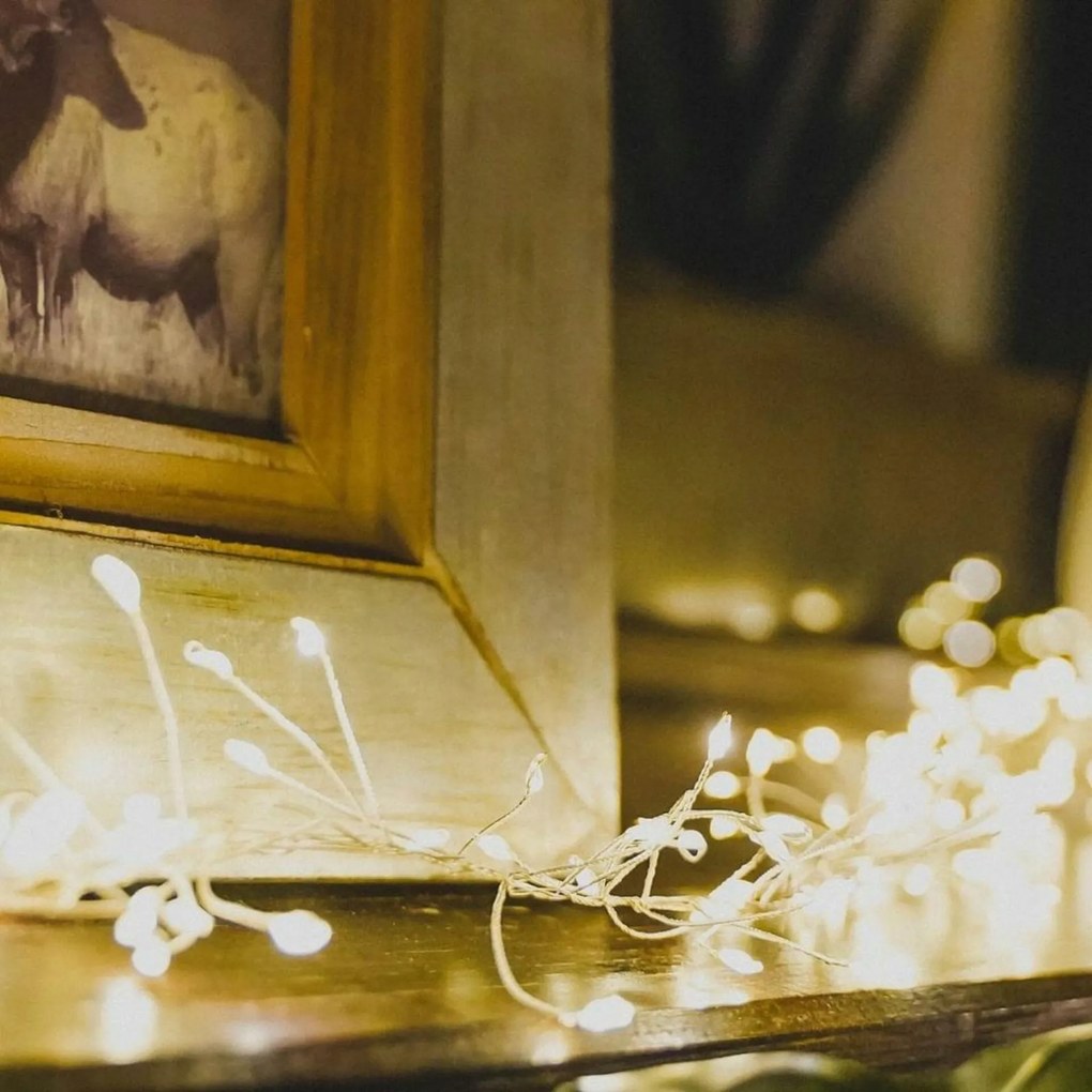 DecoLED Led fényfüzér, 3 m, meleg fehér, 600 dióda