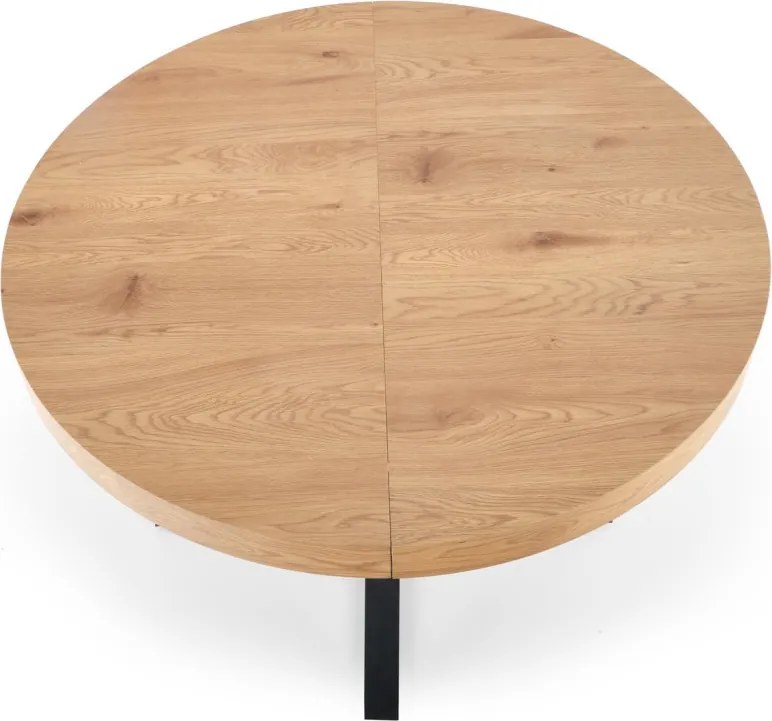 Mercy bővíthető étkezőasztal – arany tölgy / fekete 120 – 160 cm