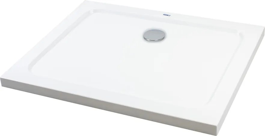 Coria || 80x120x5 cm szögletes, téglalap alakú, akril zuhanytálca szifonnal