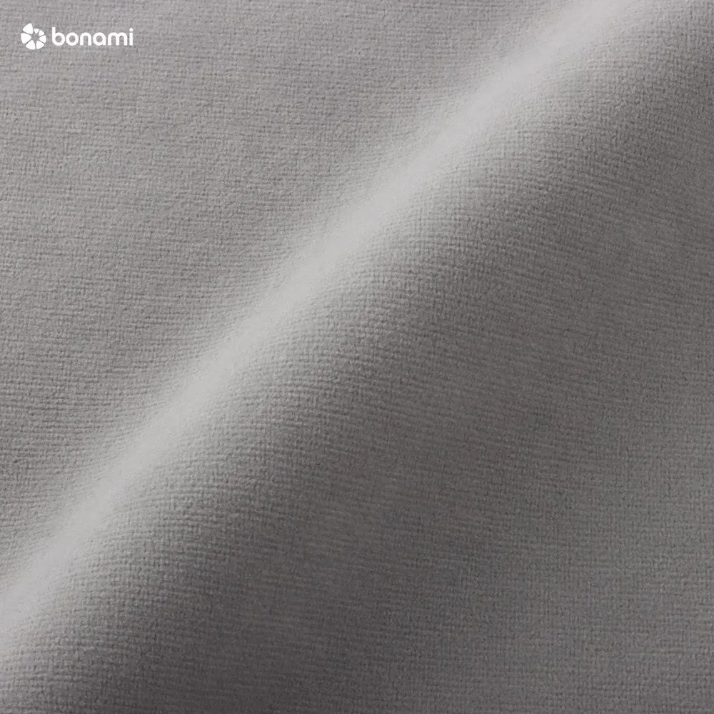 Világosszürke bársony kinyitható sarokkanapé (jobb oldali) Sweet Harmony – Miuform