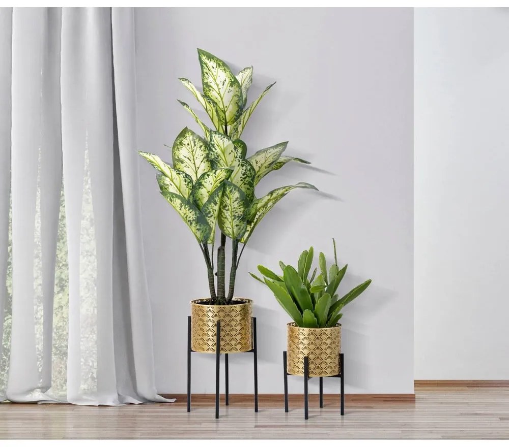 Glissy 2 db-os aranyszínű virágtartó állvány szett, magasság 38 cm - Mauro Ferretti