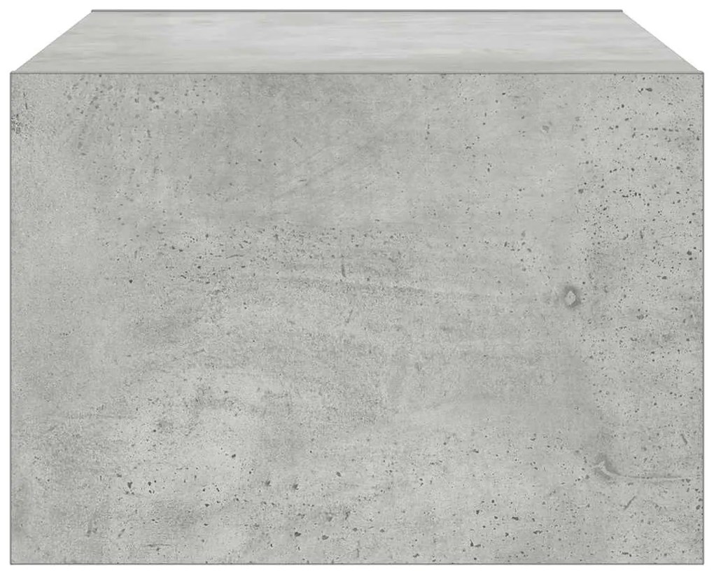 TV szekrény LED világítással beton szürke 75x35,5x25 cm