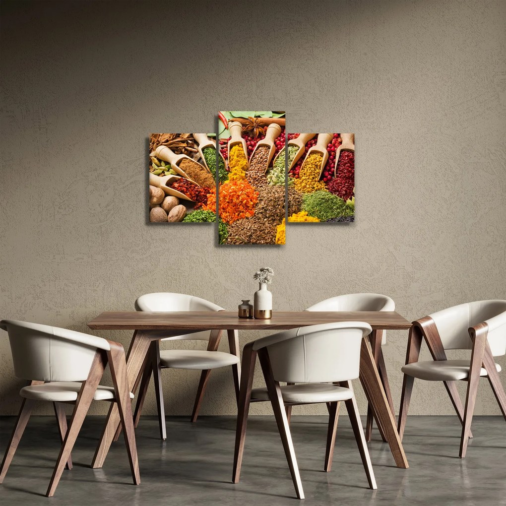 Kép - Fűszerek a világ minden tájáról (90x60 cm)