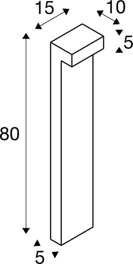 SLV 1003538 L-LINE Modern Kültéri Állólámpa Antracit, Fehér LED IP65