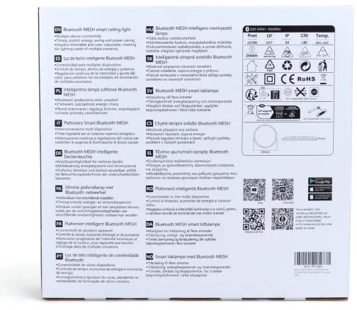 Aigostar - LED RGBW állítható mennyezeti lámpa LED/24W/230V 3000-6500K fehér+DO
