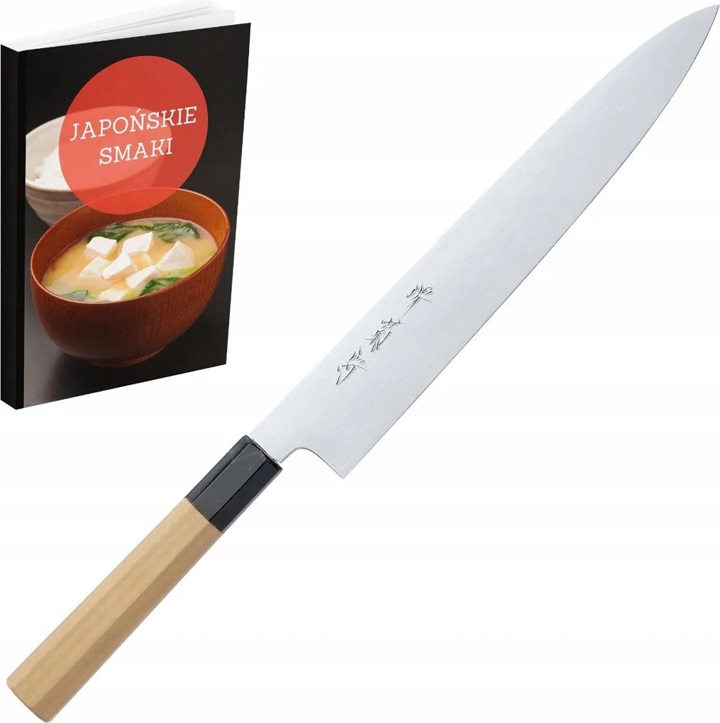 Sakai Kikumori Gokujyo Sujihiki 24 cm kovácsolt japán szeletelő kés