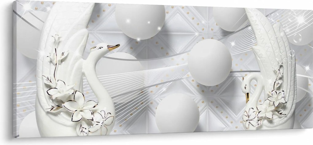 Kép - Aranyhattyú a vízen (120x50 cm)