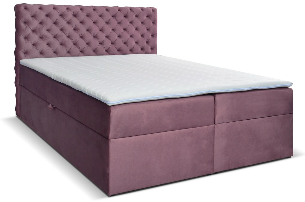 Franciaágy Boxspring 160 cm Orimis (rózsaszín). 1033230