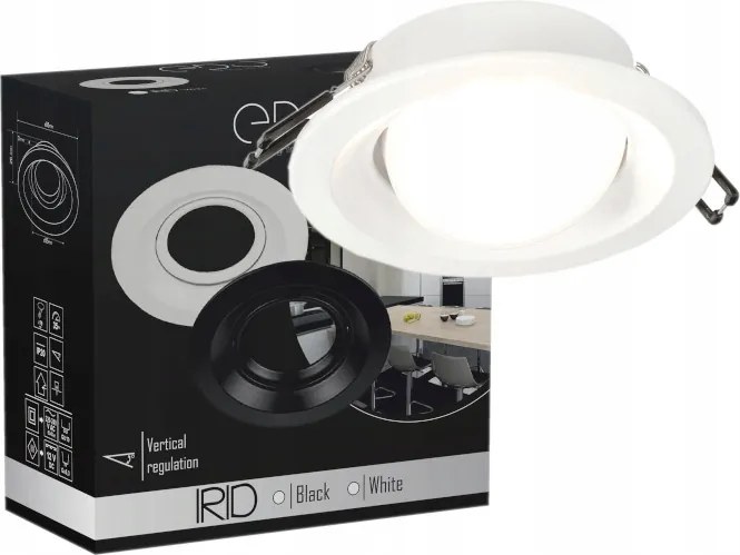 Halogén Lámpatartó Süllyesztett Mennyezeti Mozgatható Fehér Edo