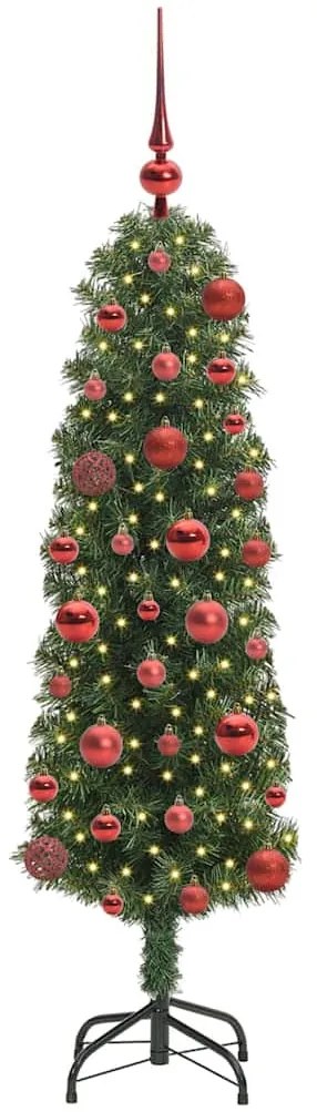 Mű karácsonyfa 150 LED-del Zöld 120 cm PVC, acél és műanyag