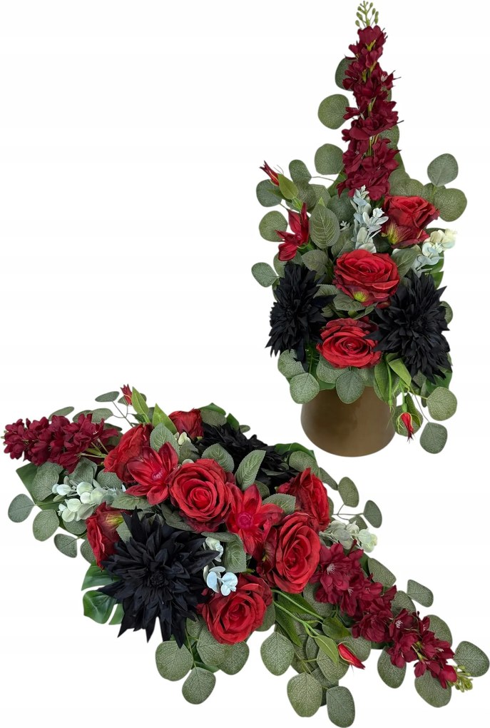 Csokor Nád Kompozíció Sír Temető Művirágok