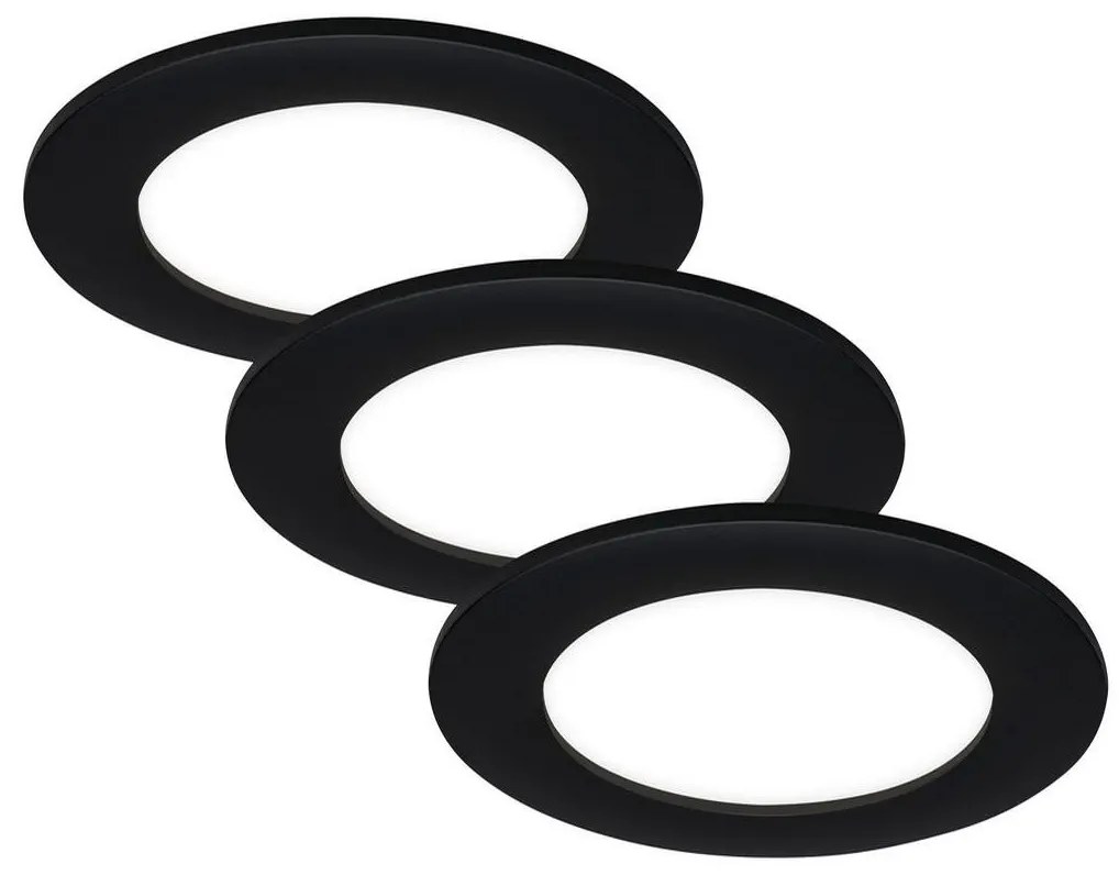 Briloner - KÉSZLET 3x LED Fürdőszobai beépíthető lámpa LED/3W/230V IP23