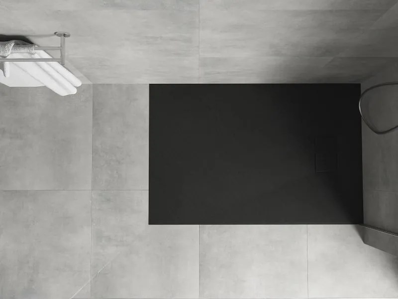 Mexen Hugo SMC téglalap alakú zuhanytálca 110 x 80 cm, fekete - 42708011
