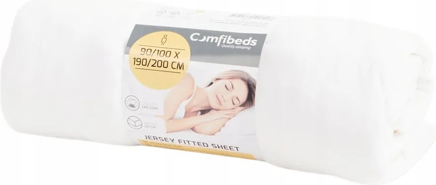 Comfibeds farmer lepedő 90/100 x 190/200 cm fehér, gumis
