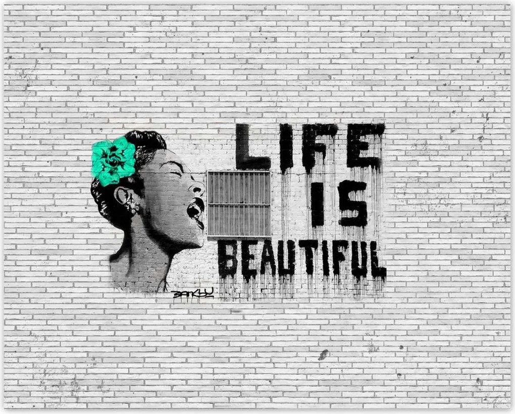 Poszterek 50x40 Banksy Life is beautiful