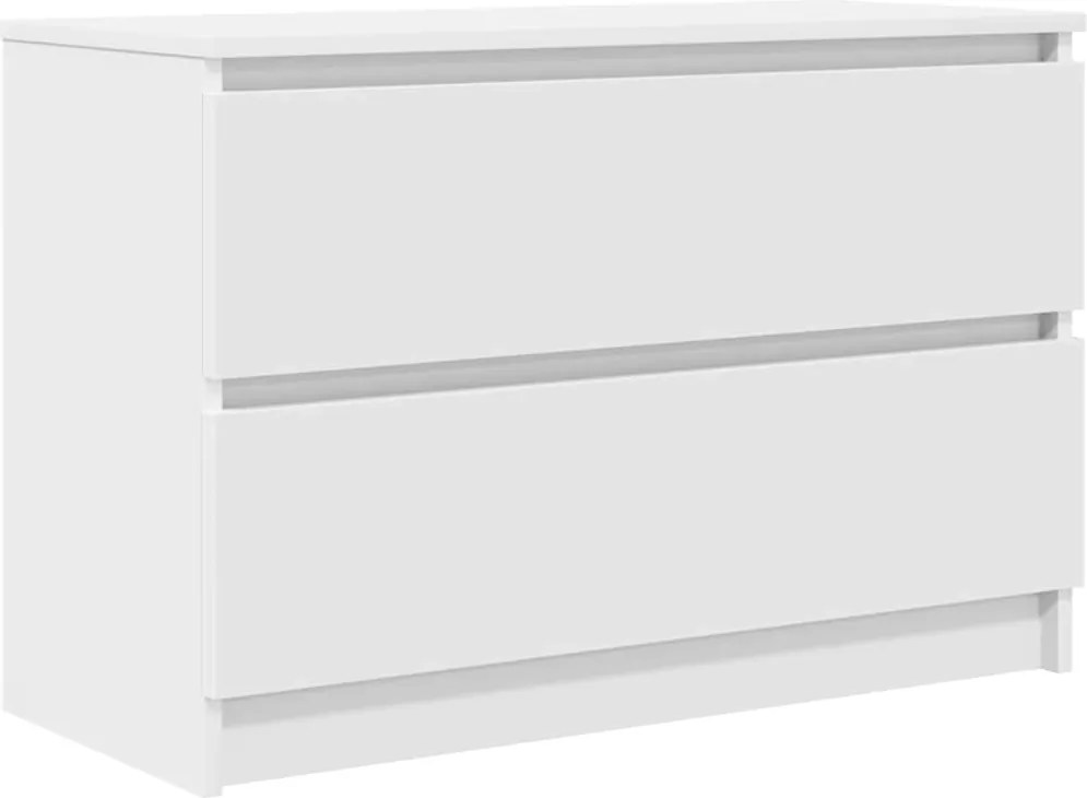 vidaXL fehér szerelt fa TV-szekrény 80x35x54 cm