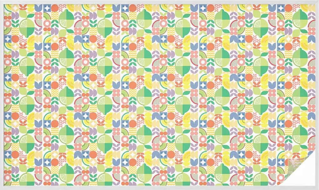 Furnér Ablakfólia Szélvédőre Adatvédelem Színes gyümölcsök 200x116