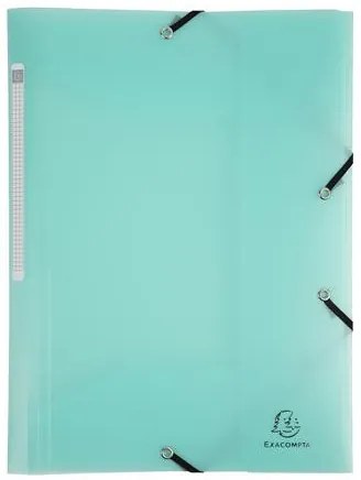 Gumis mappa, PP, A4, EXACOMPTA Chromaline Pastel, zöld (EX55173E)