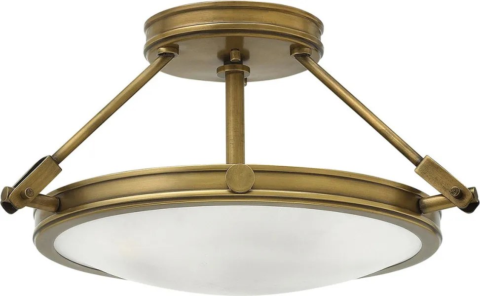 ELSTEAD HK-COLLIER-SF-S COLLIER Klasszikus Mennyezeti Lámpa Fehér, Sárgaréz E14 IP20