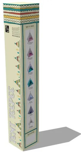 G21 játék - Teepee sátor Zig Zag