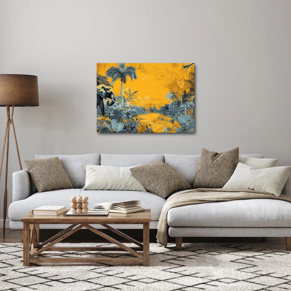 Kép - Elefánt a természetben (70x50 cm)
