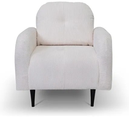 Kárpitozott CLOUDY fotel krémszínű